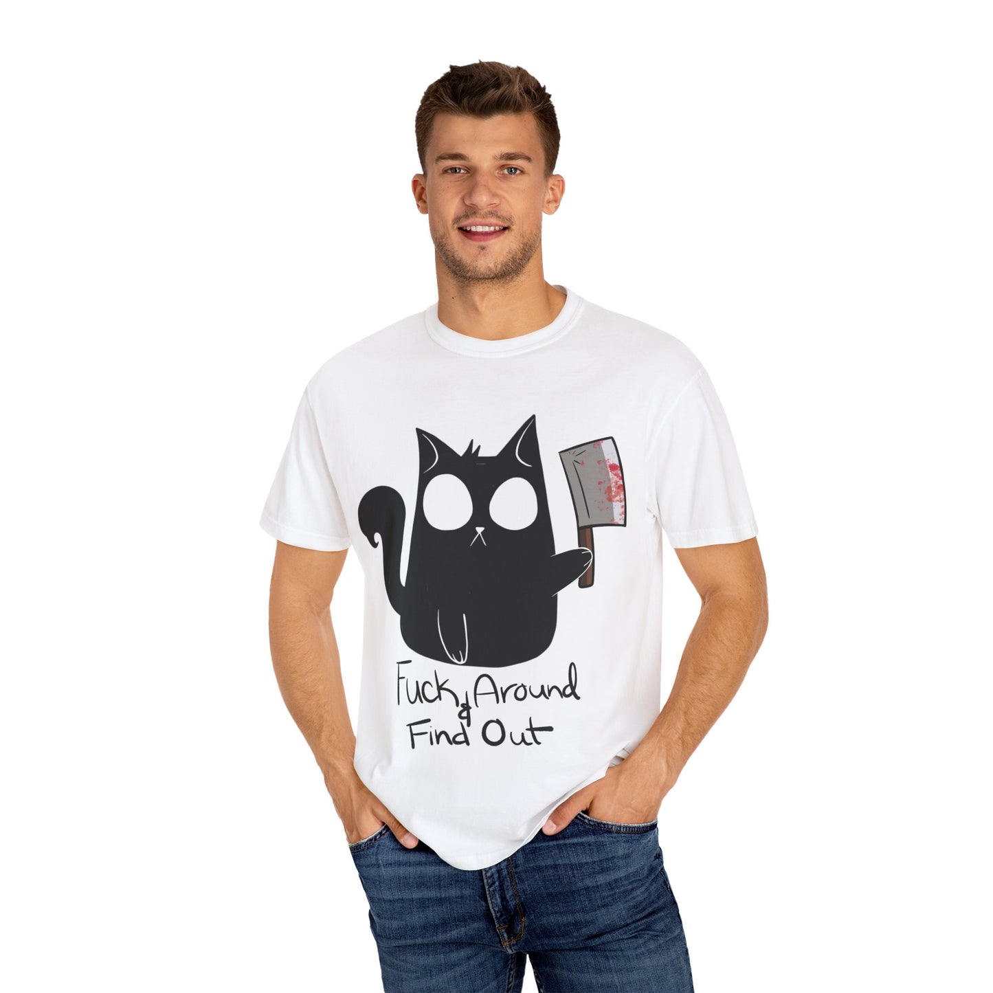 FAFO Hekacat Unisex Garment-Dyed T-shirt