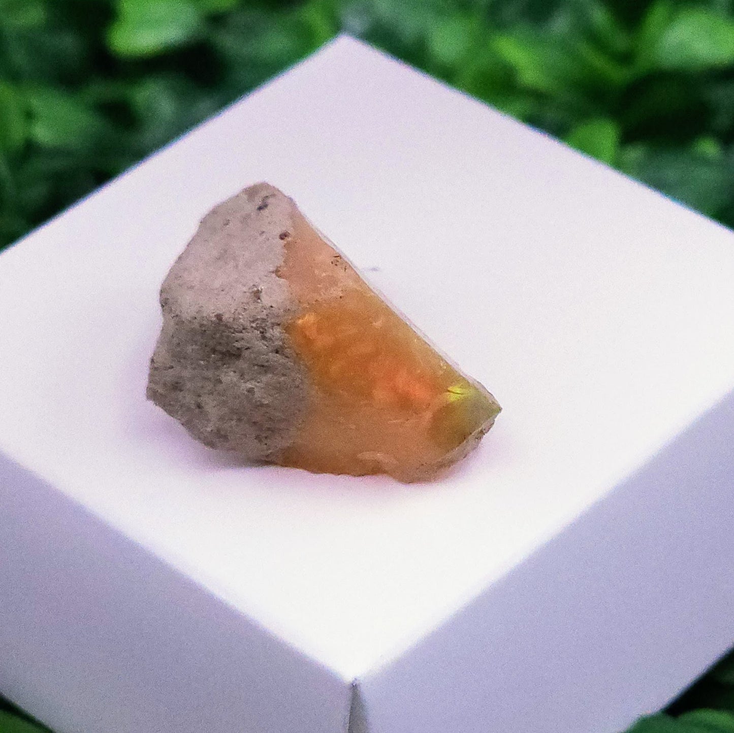 Opal Specimen - Orange/Green Flame - Welo/Ethopian - 5.77 grams