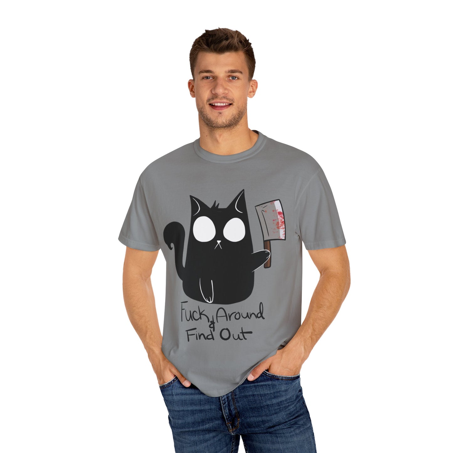 FAFO Hekacat Unisex Garment-Dyed T-shirt