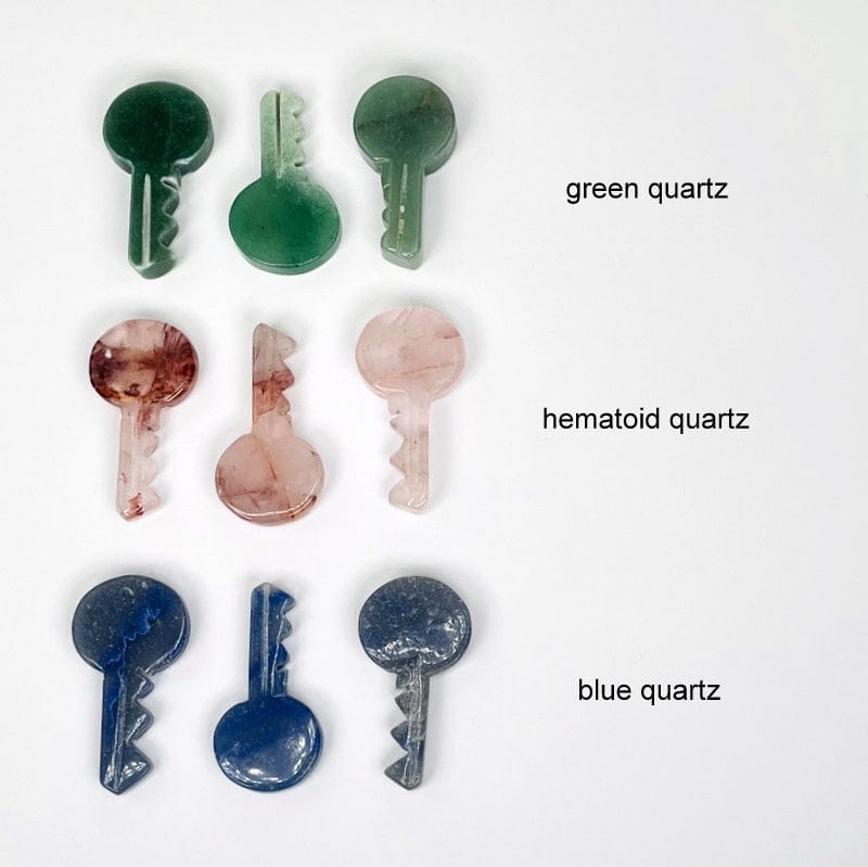 Quartz Stone Key (Multiple Stones Available)