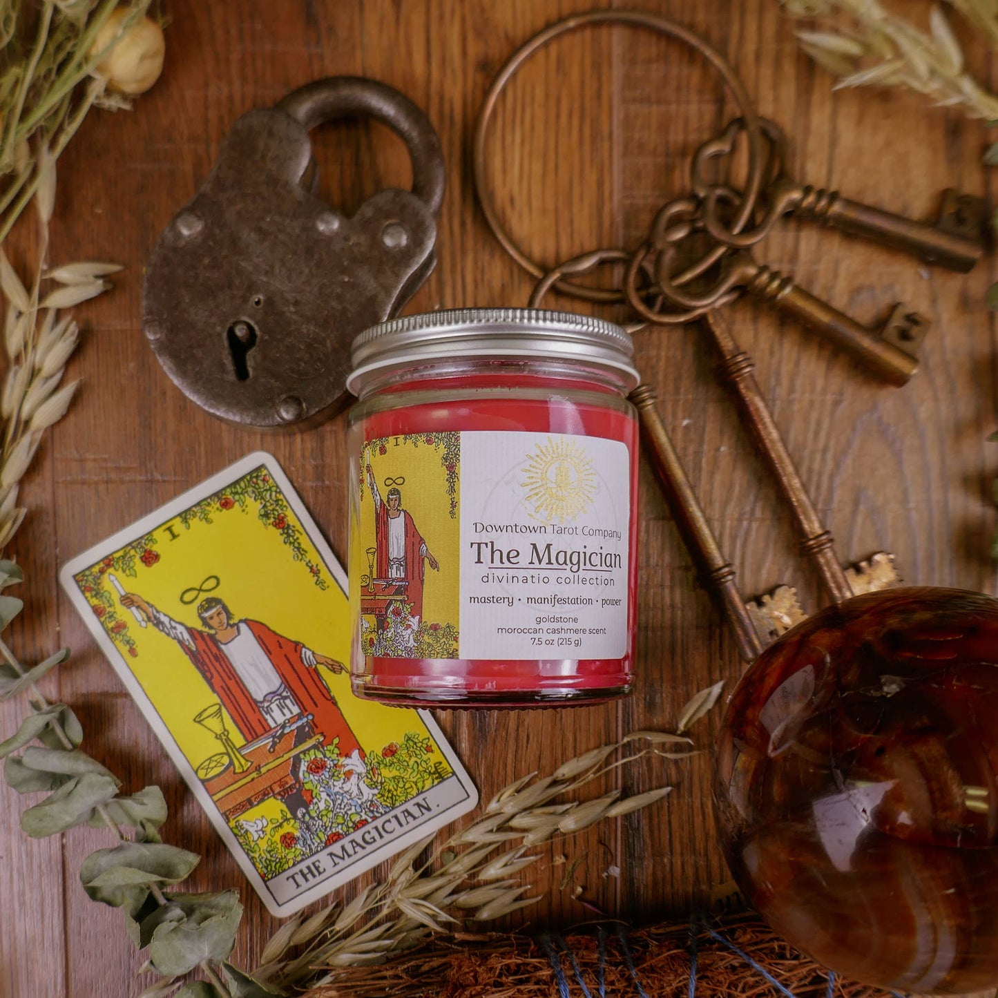 Magician Major Arcana Tarot Candle - 9oz / 35 Hour Burn Time