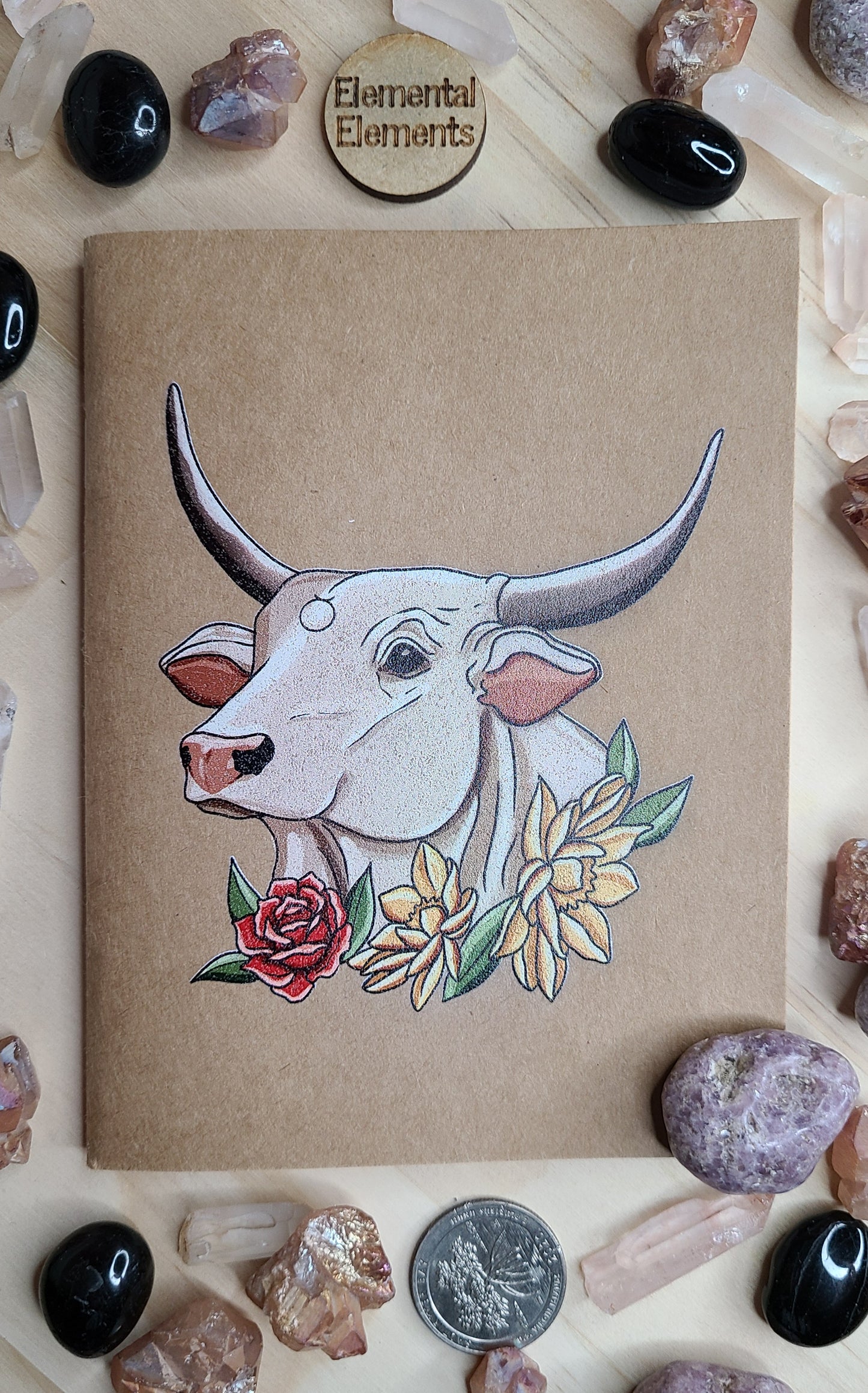 Zodiac Taurus Notebook - Elemental Elements Notebooks