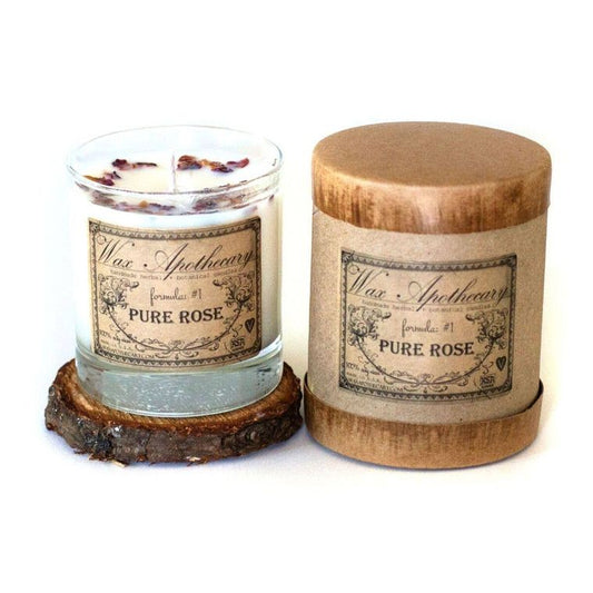 Rose 7oz Botanical Candle - Wax Apothecary Candles