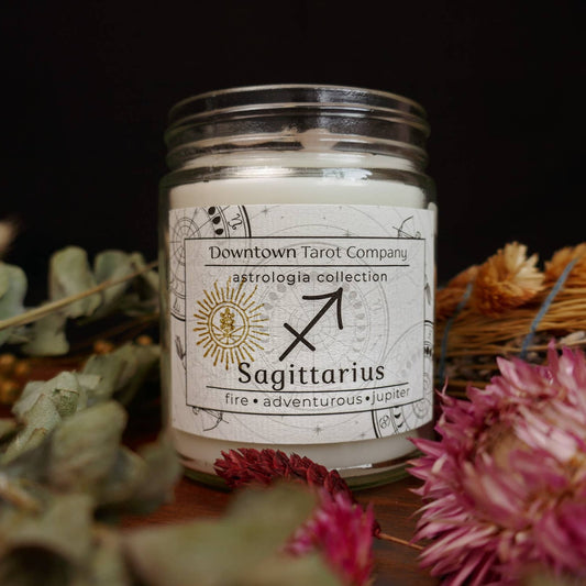 Sagittarius Energy Candle - 9oz / 36 Hour Burn Time