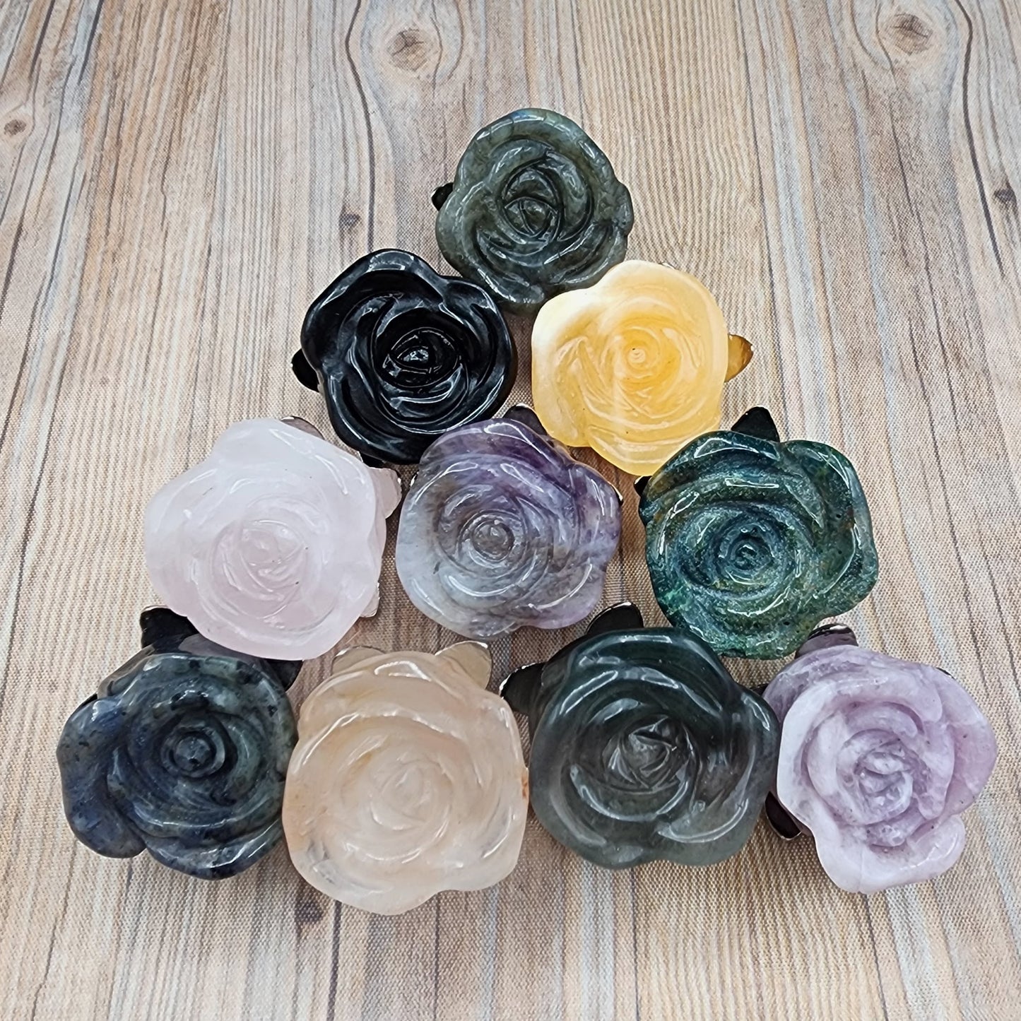 Long-Stemmed Stone Rose (Multiple Stones Available)