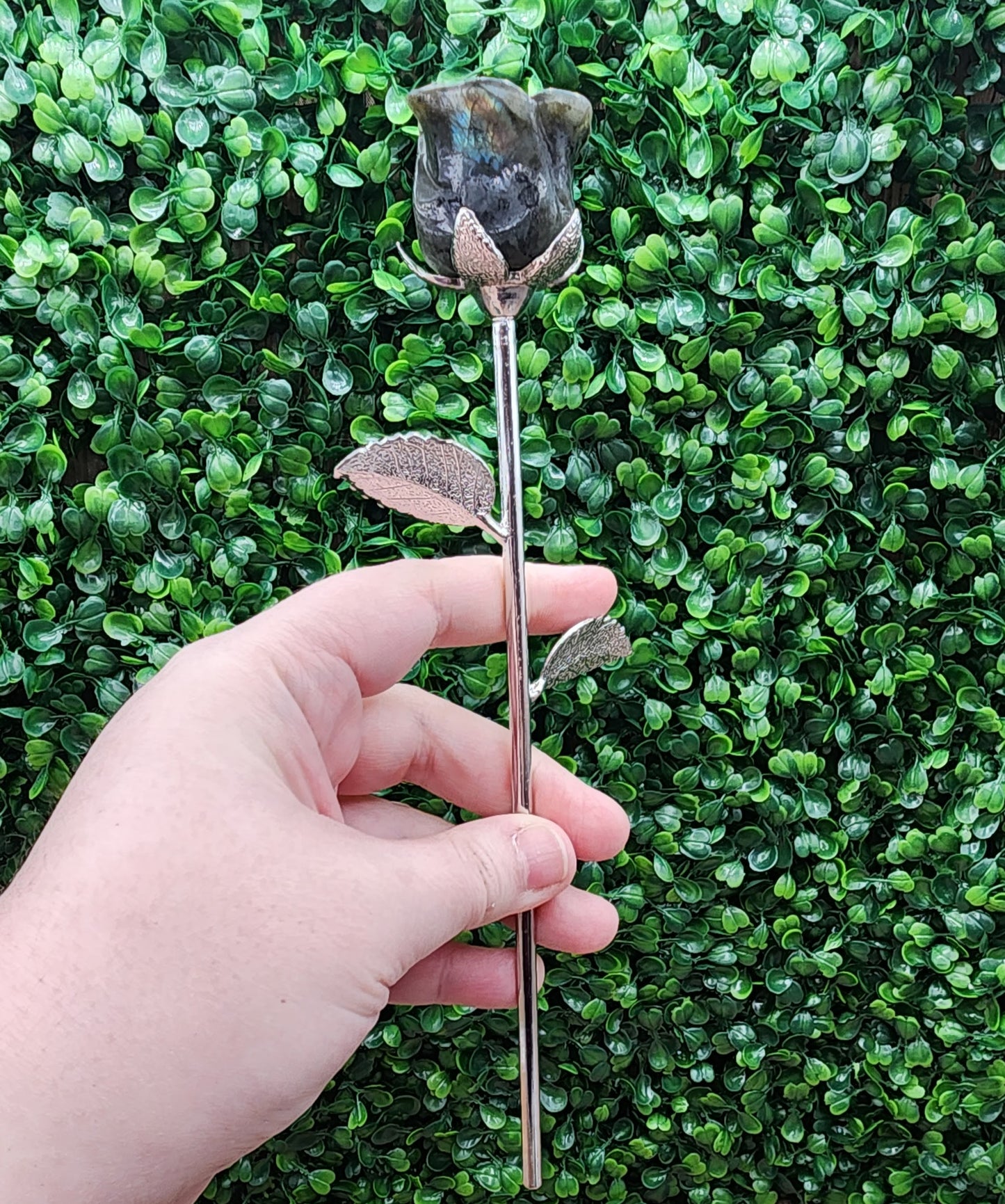 Long-Stemmed Stone Rose (Multiple Stones Available)