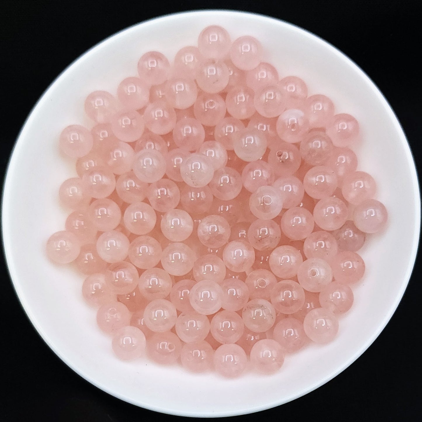 Rose Quartz AAA 8mm Beads (Jewelry Grade) - 7 pieces