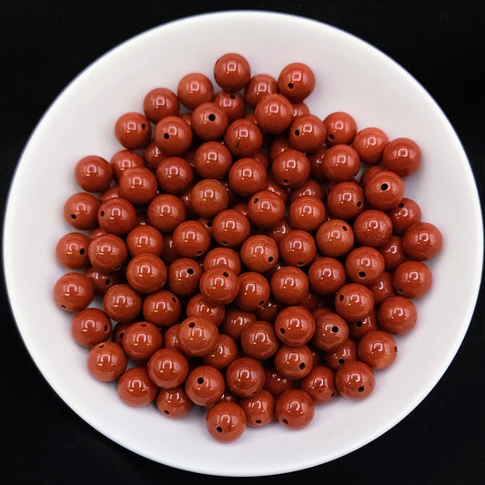 Red Jasper AAA 8mm Beads (Jewelry Grade) - 7 pieces