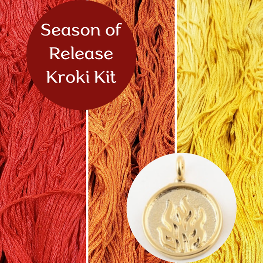 Season of Release Silk Kroki Thread & Charm Set