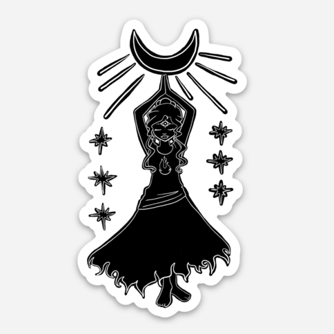 Soul Guide Goddess Vinyl Sticker