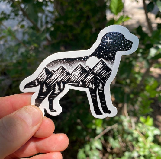 Adventure Dog Vinyl Sticker