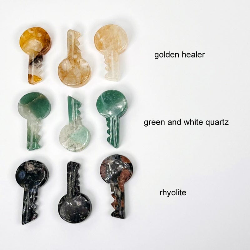 Quartz Stone Key (Multiple Stones Available)