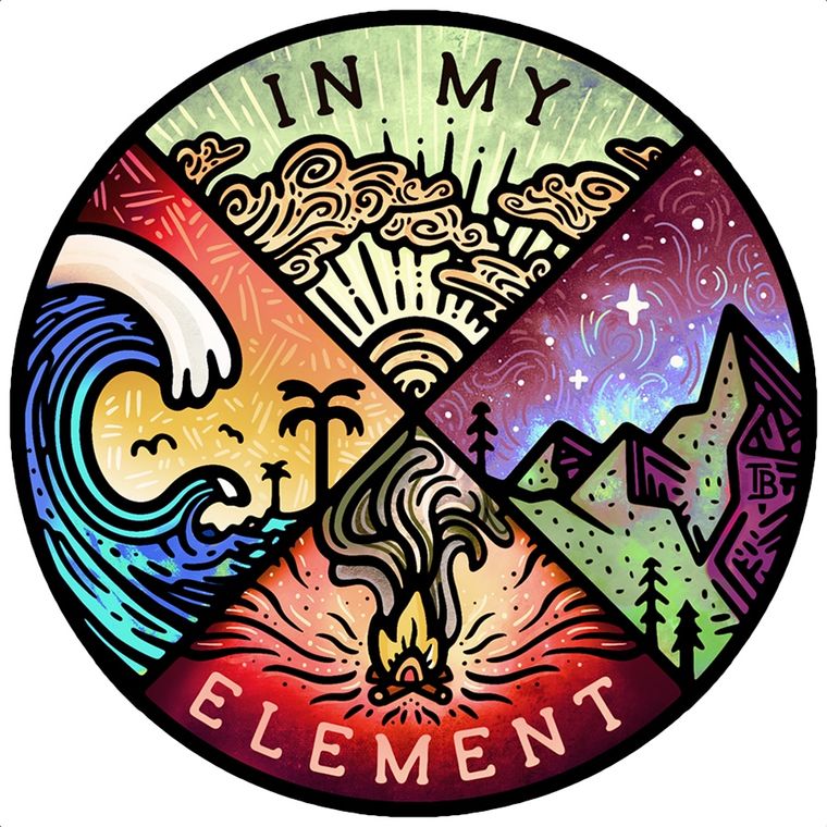 In My Element Vinyl Sticker – Thread & Stone Witchery