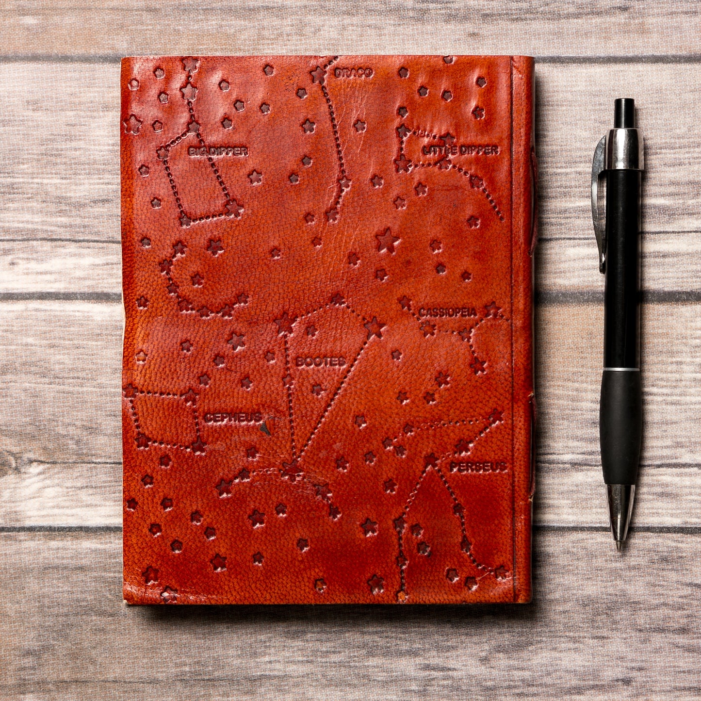 Zodiac Journal - Embossed Leather