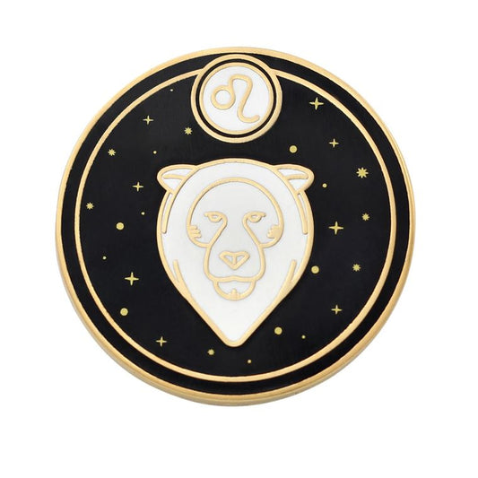Leo Enamel Pin