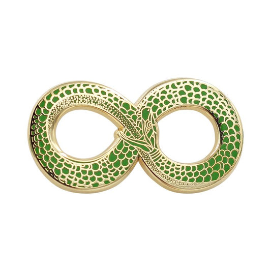 Green & Gold Ouroboros Enamel Pin