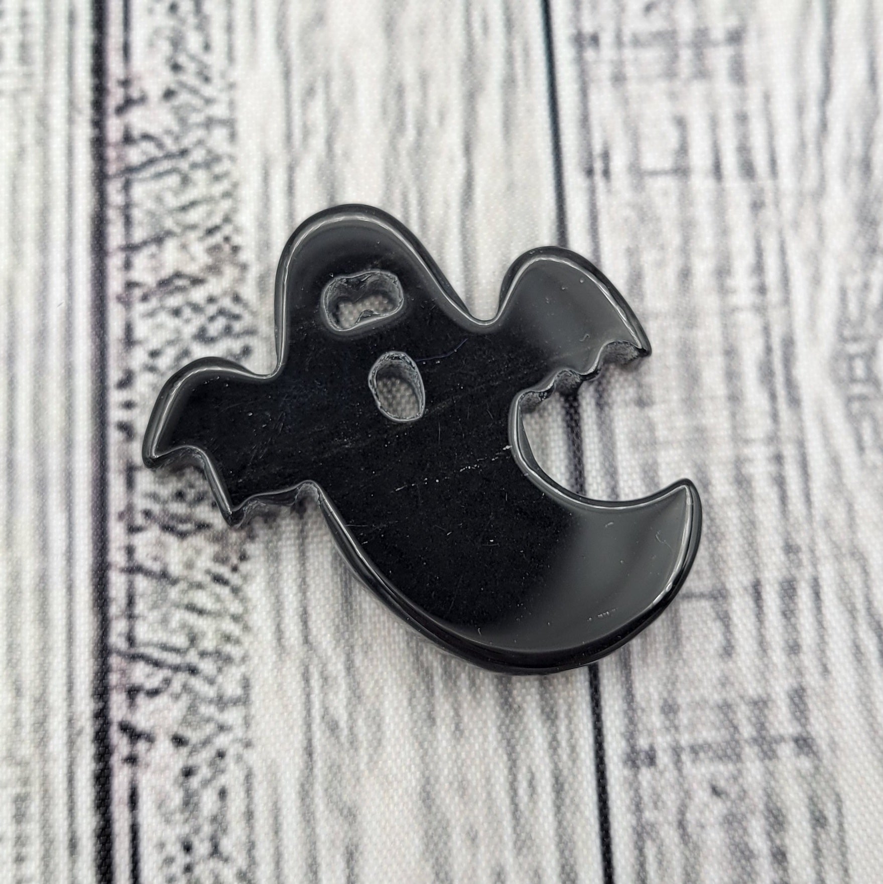 Black Obsidian Carved Ghost – Thread & Stone Witchery