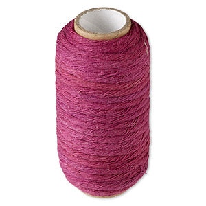 Magenta 3mm Unwaxed Macrame Cord - 10 yard spool