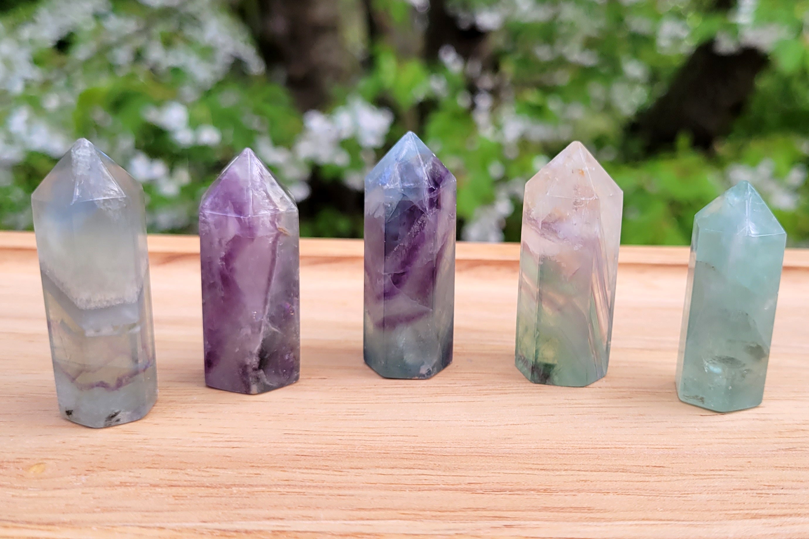 Rainbow Fluorite Mini Tower – Thread & Stone Witchery