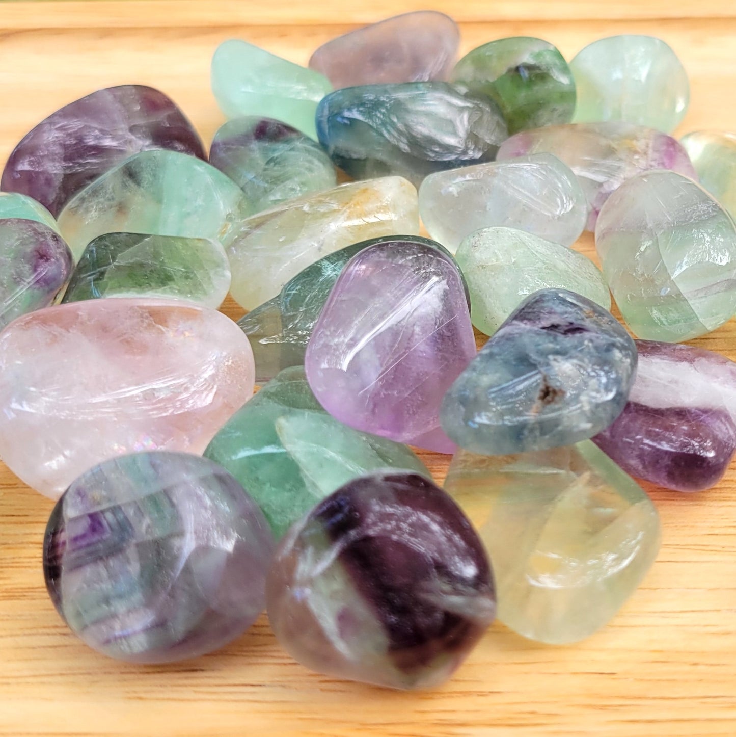 Rainbow Fluorite Tumbled Stone