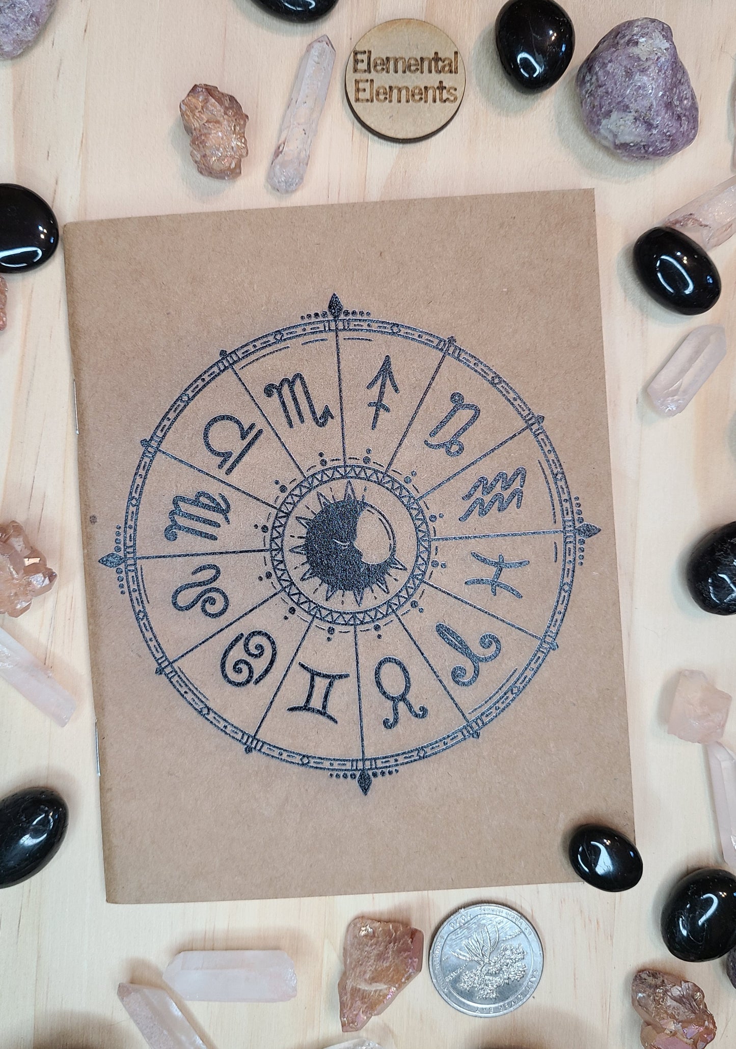 Zodiac Wheel Notebook - Elemental Elements Notebooks